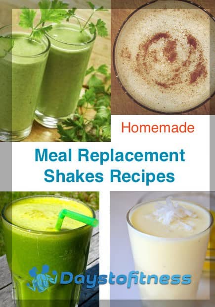 homemade MEal replacement shakes recipes by days to fitness