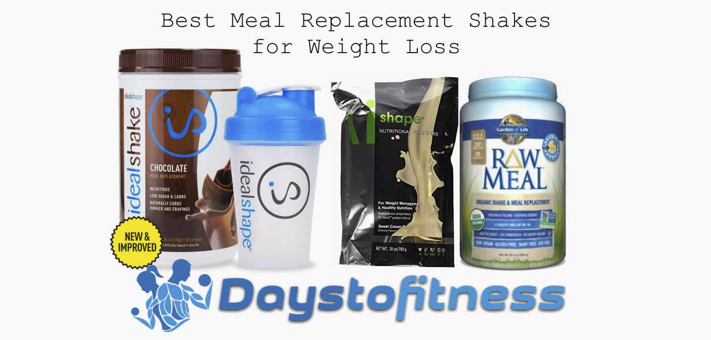 my selection of meal replacement shakes for weight loss