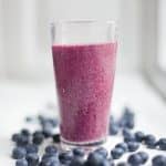 Blueberry yogurt maple smoothie