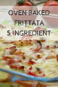 Oven Baked Frittata Recipe - 5 Ingredient pin