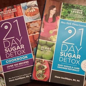 my 2 printed books of 21 sugar day detox