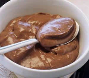 Tofu protein chocolate pudding