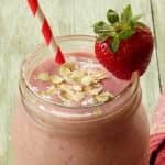 Gingery strawberry and oat replacement shake