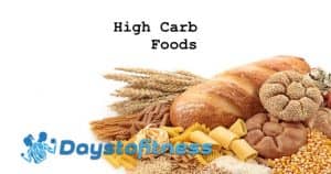 high carb foods list