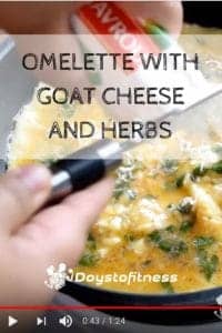 Omelette With Goat Cheese pin