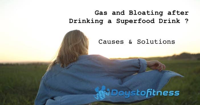 gas and bloating after a superfood drink