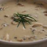 Wild rice and mushroom soup