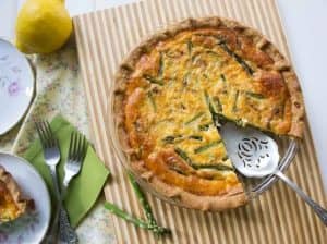 Goat's Cheese & Watercress Quiche