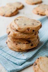 gluten-free Crisp orange and chocolate chip shortbread
