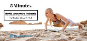 5 Minutes Home Workout Routine to Lose Belly Fat post cover