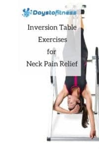Inversion Table Exercises for neck pain relief pin