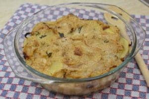Caramelized Onion and Potato Gratin - 5 Ingredients recipe