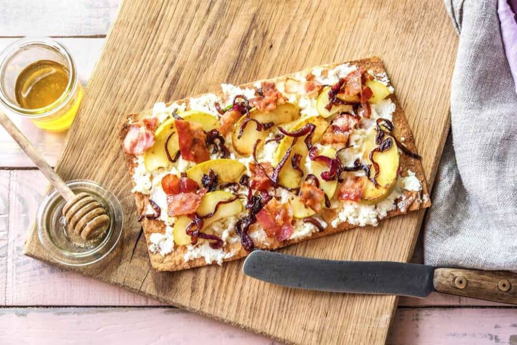 Bacon and Apple Breakfast Flatbreads
