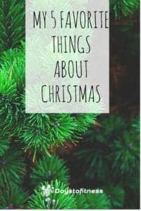 My 5 favorite things about Christmas pin
