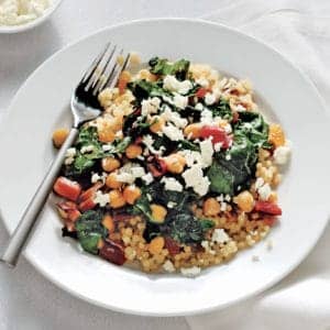 Swiss Chard with Chickpeas and Couscous - 6 Ingredients