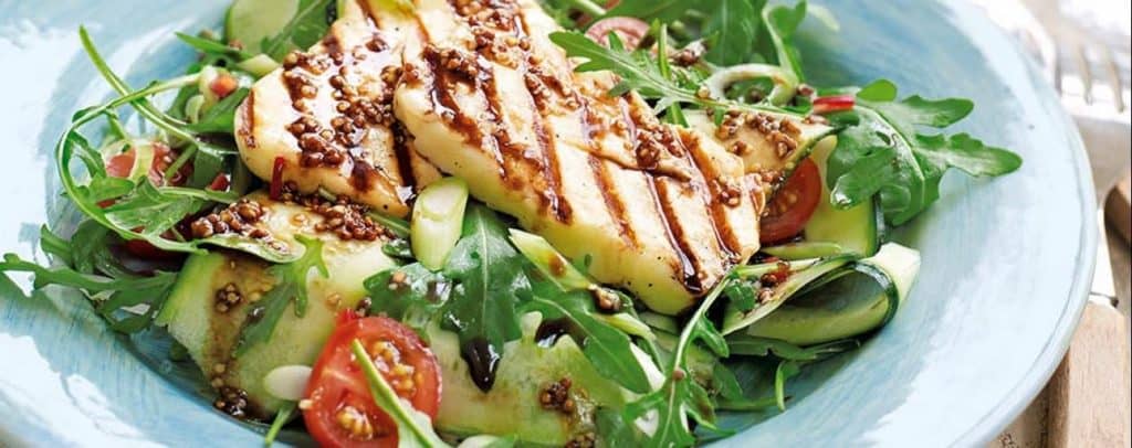 5 Ingredients - Grilled Halloumi Salad 
