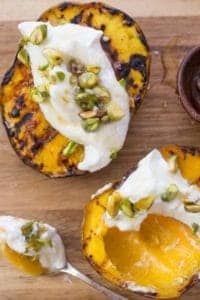 grilled mango