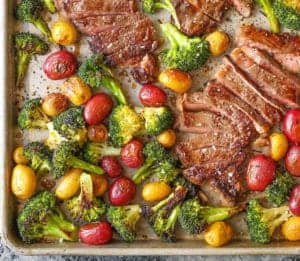 Low carb – Sheet Pan Steak and Veggies post